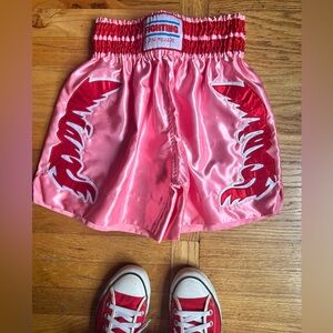 IAN CHARMS Pink and Red Women’s Boxing Shorts New Without Tags limited drop